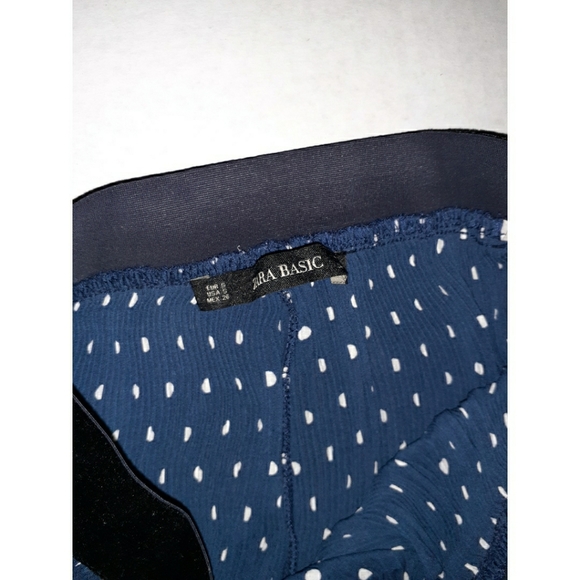 Zara Basic Pleated Polkadot Culottes - Picture 7 of 11